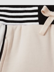 Reiss Ivory Colette Teen Cotton Blend Elasticated Waist Shorts - Image 4 of 4