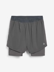 Siva 2-v-1 z legicami - Tekaška kratke hlače Active Gym & Running - Slika 4 iz 6