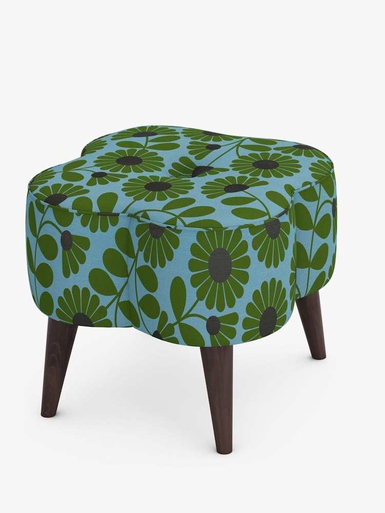 Orla Kiely Green Daisy Small Stool - Image 1 of 3