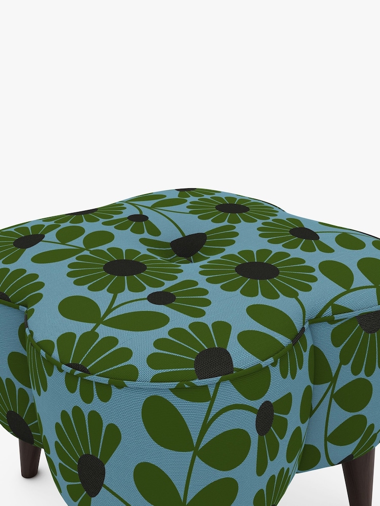 Orla Kiely Green Daisy Small Stool - Image 3 of 3