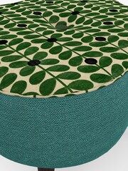 Orla Kiely Teal Blue Daisy Large Stool - Image 3 of 4