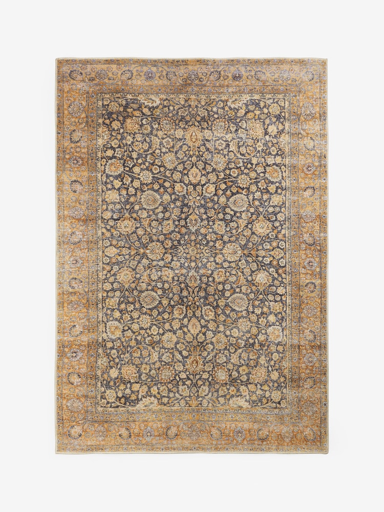 Ochre Yellow Elisabete Flatweave Oriental Rug - Image 5 of 5