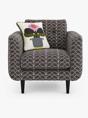 Orla Kiely Charcoal Linden Armchair - Image 1 of 4