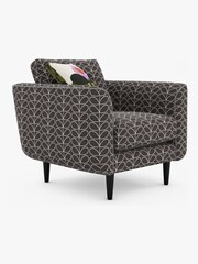 Orla Kiely Charcoal Linden Armchair - Image 2 of 4