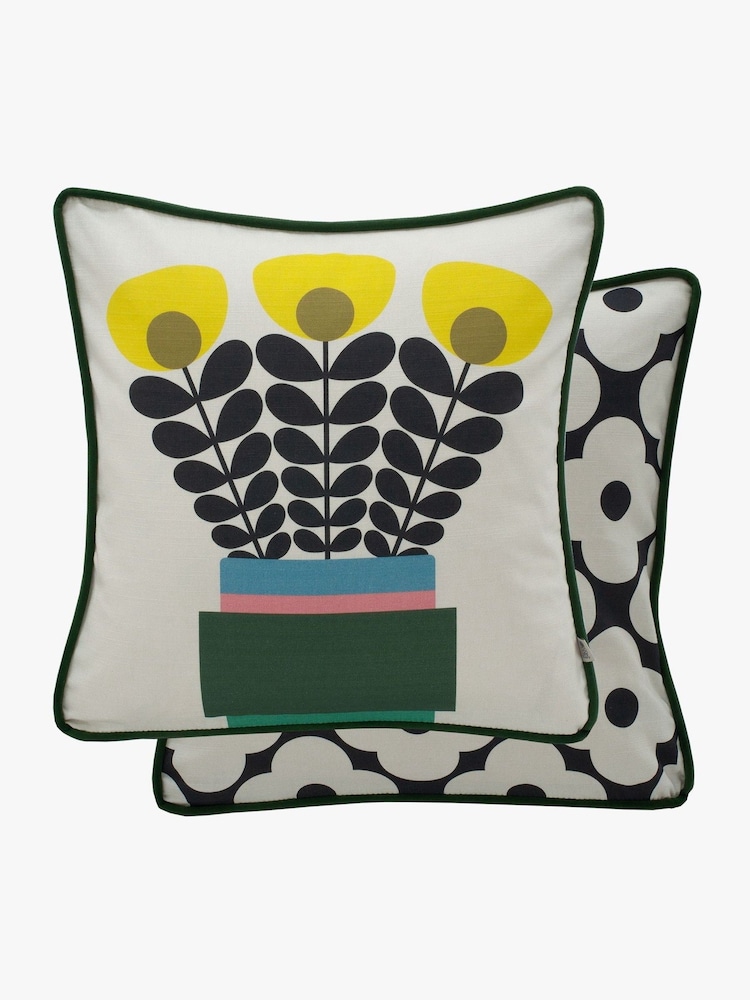 Orla Kiely Yellow Linden Armchair - Image 4 of 4