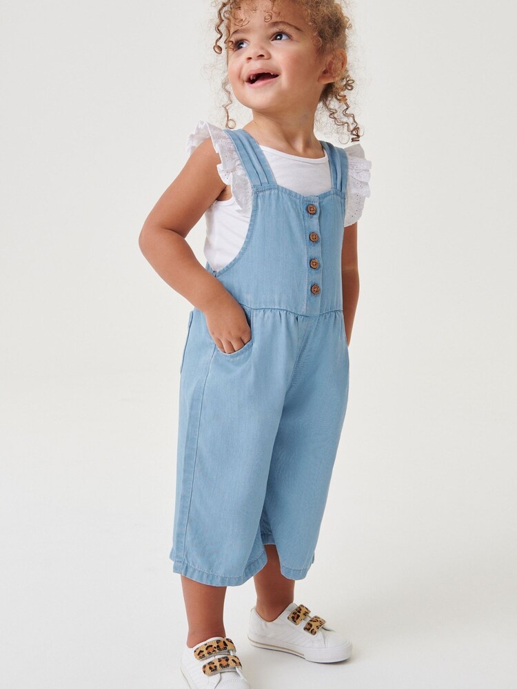 Denim Playsuit (3mths-7yrs) - Image 1 of 7