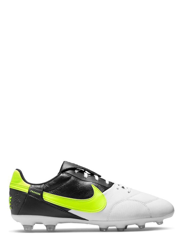 Nike White Adults Premier 3 FG Mens Football Boots - Image 1 of 11
