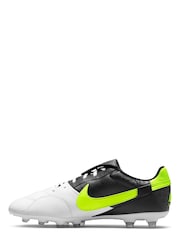 Nike White Adults Premier 3 FG Mens Football Boots - Image 2 of 11