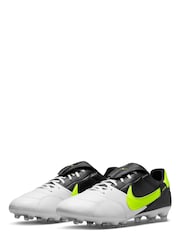 Nike White Adults Premier 3 FG Mens Football Boots - Image 4 of 11