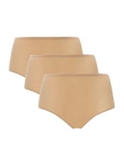 Chantelle 3 Pack Soft Stretch Seamless One Size High Waisted Knickers - Image 1 of 3