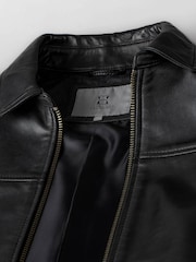 Lakeland Leather Black Navy Renwick Collared Leather Jacket" - Image 11 of 11