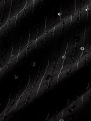 Black Sequin Long Sleeve  Shirt - Image 7 of 7