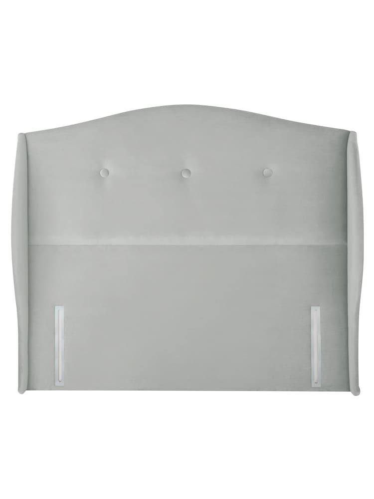 Silentnight Silver Camden Luxury Velvet Headboard - Image 1 of 3