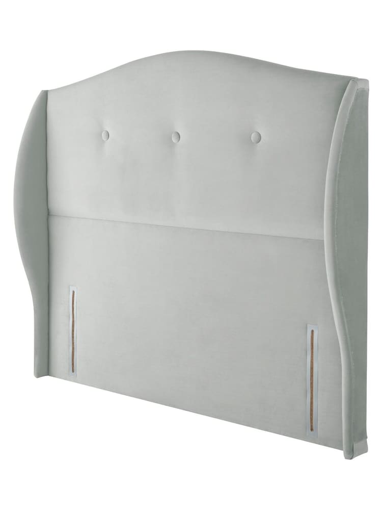Silentnight Silver Camden Luxury Velvet Headboard - Image 2 of 3