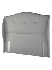 Silentnight Slate Grey Camden Woven Headboard - Image 3 of 3