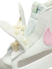 Nike White/Pink Blazer 77 Mid Infant Trainers - Image 10 of 10