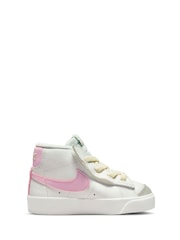 Nike White/Pink Blazer 77 Mid Infant Trainers - Image 3 of 10