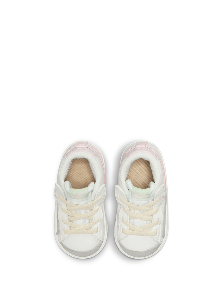 Nike White/Pink Blazer 77 Mid Infant Trainers - Image 6 of 10