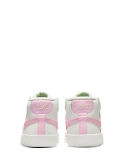 Nike White/Pink Blazer 77 Mid Infant Trainers - Image 7 of 10