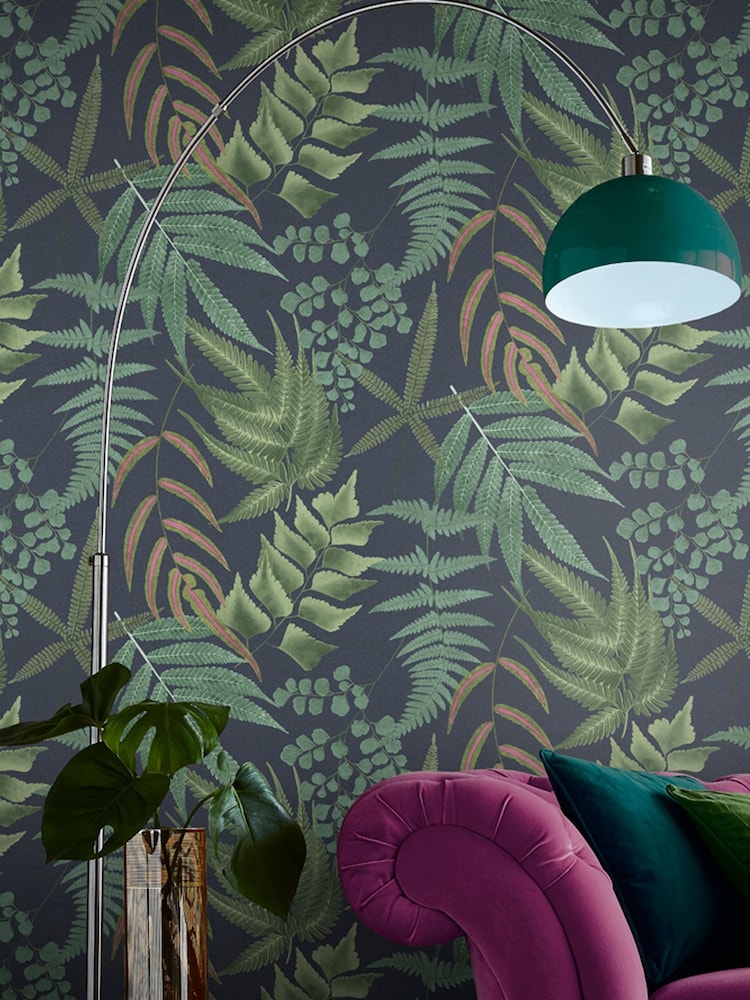 Graham & Brown Blue Midsummer 10M Wallpaper - Image 1 of 3