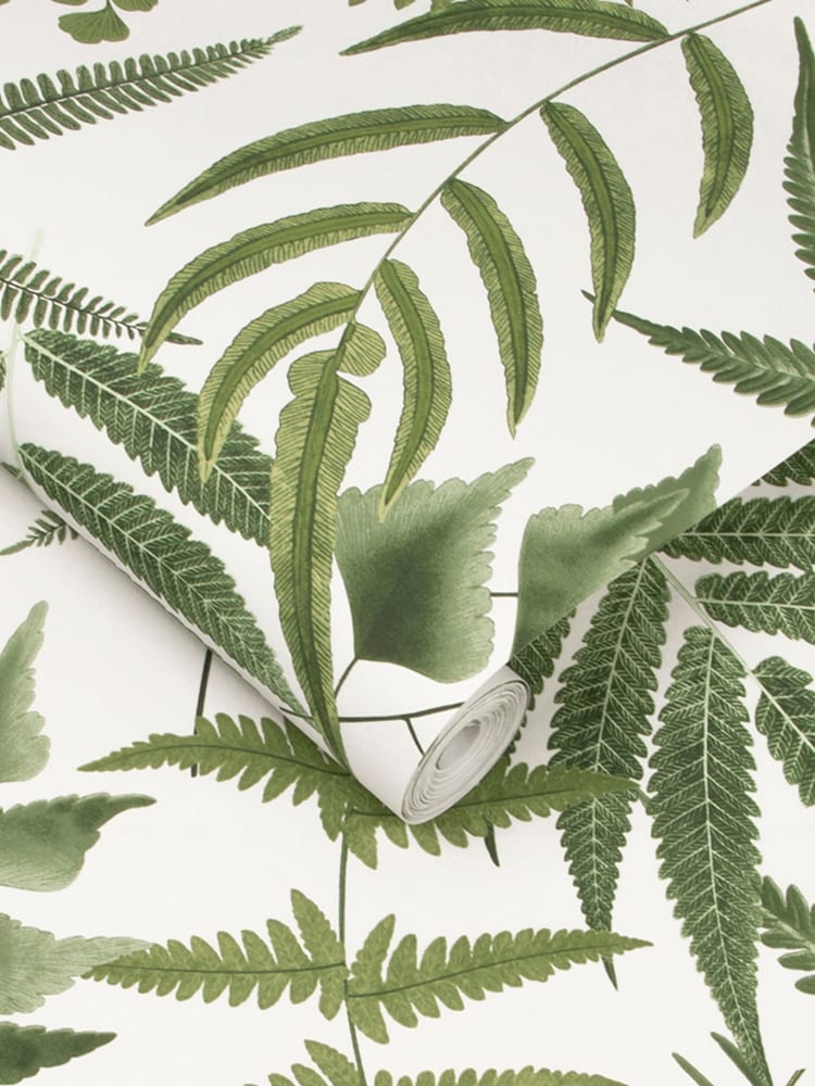 Graham & Brown Lush Fern Green Midsummer 10M Wallpaper - Image 2 of 3