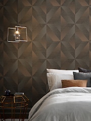Graham & Brown Brown Atelier Geo 10M Wallpaper - Image 1 of 3