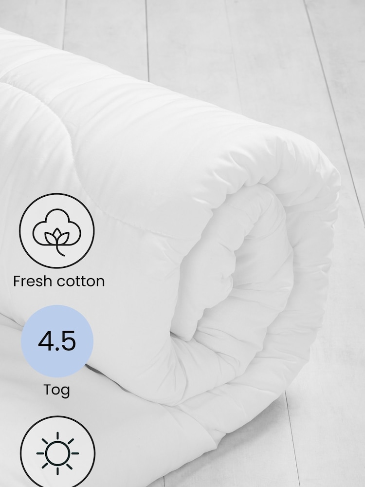 4.5 Tog Breathable Cotton Duvet - Image 2 of 2