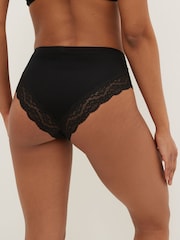 Black High Rise High Leg Lace Knickers 4 Pack - Image 5 of 5