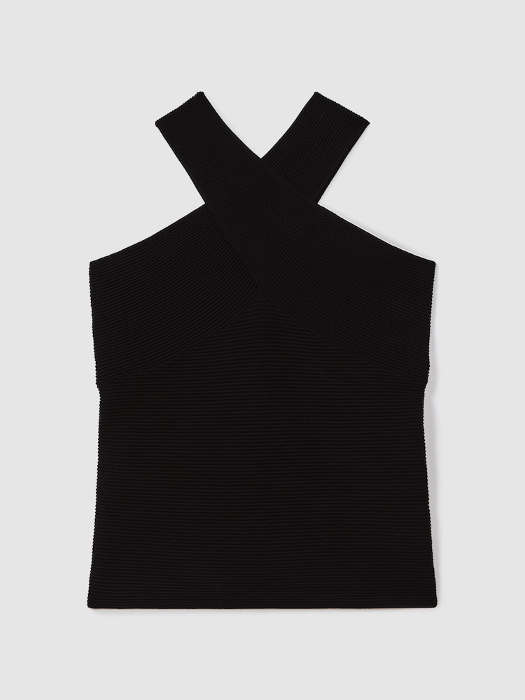 Camiseta de tirantes cruzada de canalé Darla de Reiss - Imagen 2 de 6 Camiseta de tirantes cruzada de canalé Darla de Reiss - Imagen 2 de 6