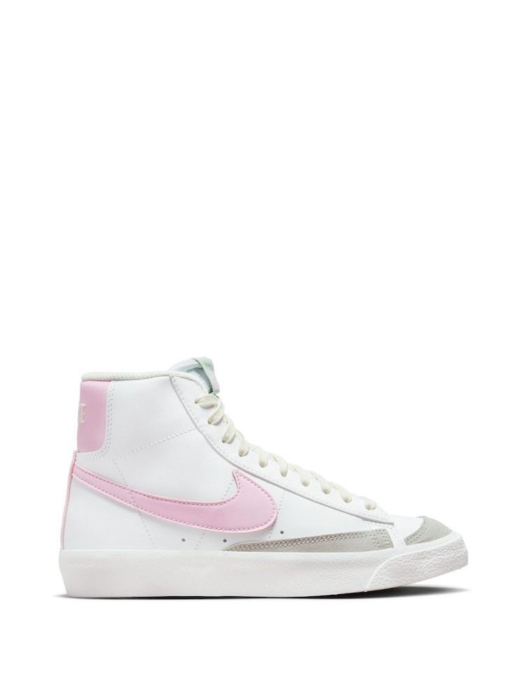 Белый/розовый - Детские кроссовки Nike Blazer 77 - Изображение 1 из 10
