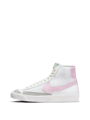 Белый/розовый - Детские кроссовки Nike Blazer 77 - Изображение 2 из 10