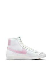 Белый/розовый - Детские кроссовки Nike Blazer 77 - Изображение 3 из 10