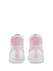 Белый/розовый - Детские кроссовки Nike Blazer 77 - Изображение 7 из 10