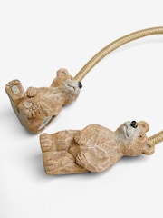 Set of 2 Natural Magnetic Barnaby The Bear Curtain Tie Backs - Image 4 of 4