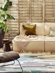 Harlequin Blue Trattino Seaglass Outdoor Rug - Image 1 of 2