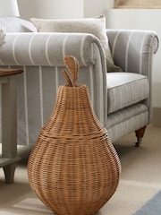 Laura Ashley Natural Pear Storage Basket - Image 1 of 3