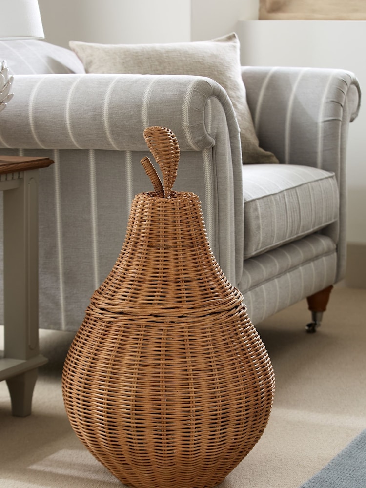Laura Ashley Natural Pear Storage Basket - Image 1 of 3