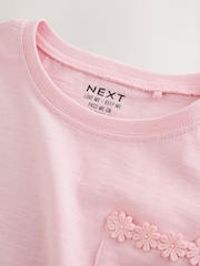 Pink Daisy Pocket T-Shirt (1.5-16yrs) - Image 6 of 8