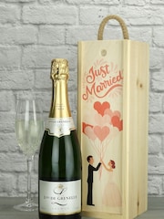 Just Married Sparkling Wine Gift by Le Bon Vin - Image 1 of 1
