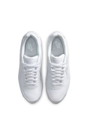 Nike White Air Max 90 Leather Trainers - Image 8 of 11