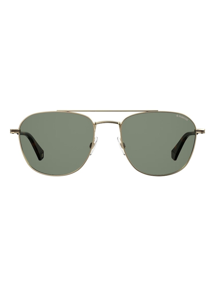 Polaroid Gold/Green Polarised Lens Sunglasses - Image 2 of 3 Polaroid Gold/Green Polarised Lens Sunglasses - Image 2 of 3