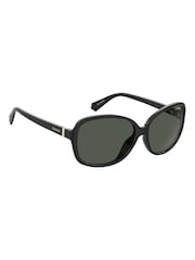 Polaroid Black Oversized Polarised Lens Sunglasses - Image 1 of 4