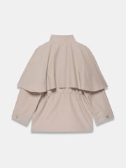 Mint Velvet Cotton Cape Detail Jacket - Obraz 8 z 8