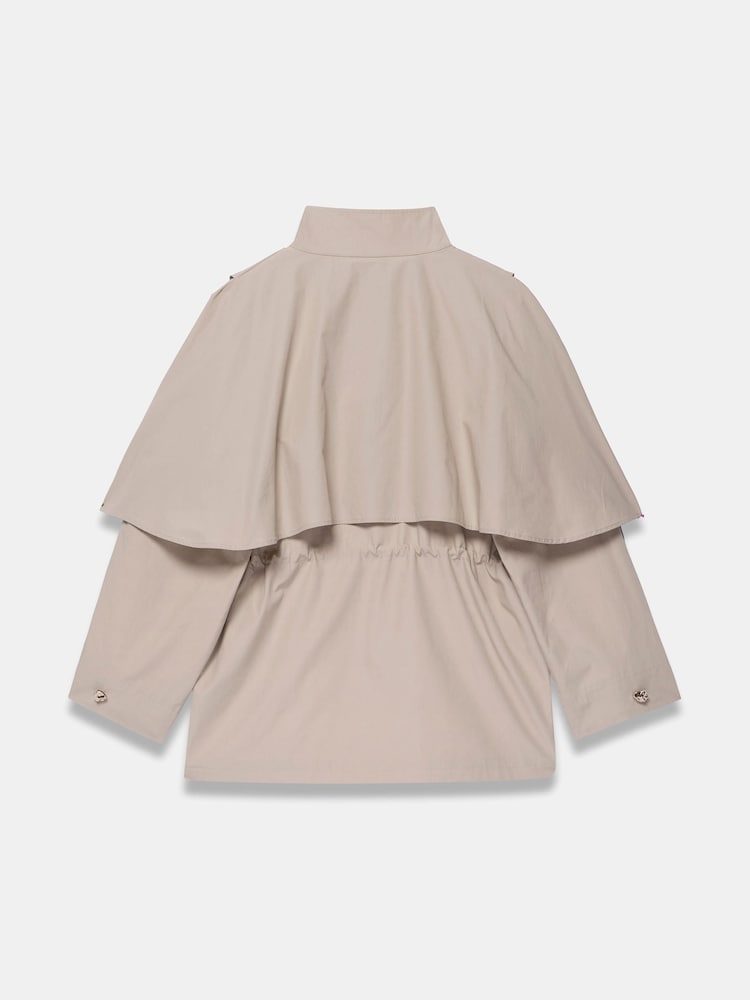 Mint Velvet Cotton Cape Detail Jacket - Obraz 8 z 8 Mint Velvet Cotton Cape Detail Jacket - Obraz 8 z 8