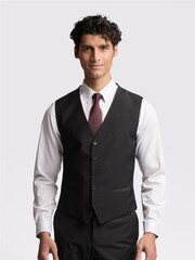 Ted Baker Premium Black Panama Slim Waistcoat - Image 1 of 3