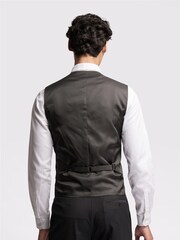 Ted Baker Premium Black Panama Slim Waistcoat - Image 2 of 3