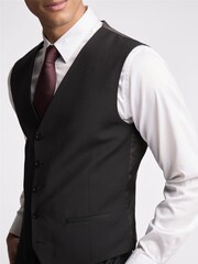 Ted Baker Premium Black Panama Slim Waistcoat - Image 3 of 3