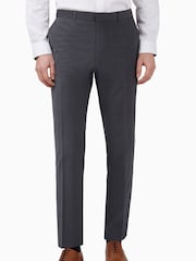 Ted Baker Prem Charcoal Panama Slim Suit: Trousers - Image 1 of 5