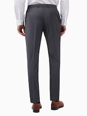Ted Baker Prem Charcoal Panama Slim Suit: Trousers - Image 2 of 5