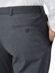 Ted Baker Prem Charcoal Panama Slim Suit: Trousers - Image 4 of 5